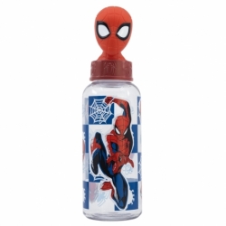 BOTELLA FIGURITA 3D 560 ML SPIDERMAN MIDNIGHT FLYER