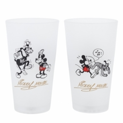 SET 2 VASOS CASUAL DE CRISTAL 490 ML MICKEY MOUSE VINTAGE