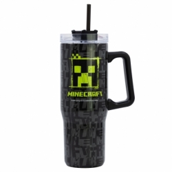 TAZA TERMO XL ACERO INOXIDABLE 940 ML MINECRAFT SQUARED PATTERN