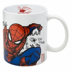 TAZA CERAMICA 325 ML EN CAJA REGALO SPIDERMAN URBAN WEB