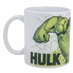 TAZA CERAMICA SUBLIMACION 325 ML EN CAJA DE REGALO AVENGERS HULK FIST STRENGTH