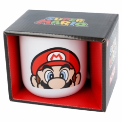 TAZA CERAMICA DESAYUNO 400 ML EN CAJA REGALO  SUPER MARIO