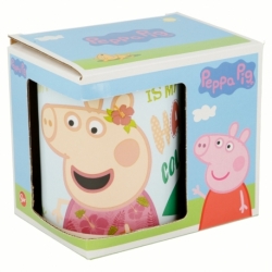 TAZA CERAMICA 325 ML EN CAJA REGALO PEPPA PIG PINK FLAMINGO