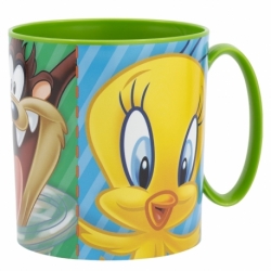 TAZA MICRO 390 ML LOONEY TUNES HEROES