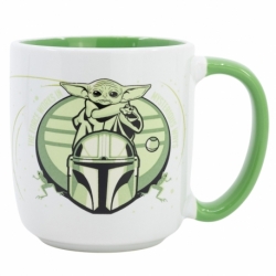 TAZA CERAMICA ELITE 380 ML EN CAJA REGALO GROGU MANDALORIAN