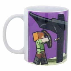 TAZA CERAMICA SUBLIMACION 325 ML EN CAJA DE REGALO MINECRAFT