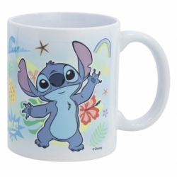 TAZA CERAMICA SUBLIM 325 ML STITCH SEAWORLD