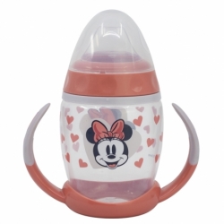 TAZA ENTRENAMIENTO FANCY 270 ML CON BOQUILLA DE SILICONA MINNIE MOUSE HEART FULL