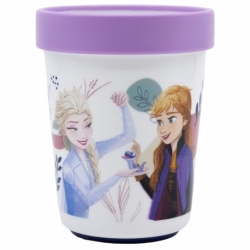 VASO ANTIDESLIZANTE PREMIUM BICOLOR 260 ML FROZEN TRUST THE JOURNEY