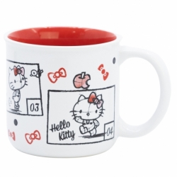 TAZA CERAMICA DESAYUNO 400 ML EN CAJA REGALO HELLO KITTY