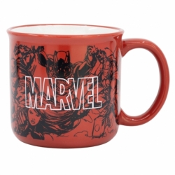 TAZA CERAMICA DESAYUNO 400 ML EN CAJA REGALO MARVEL PATTERN