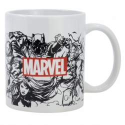 TAZA CERAMICA 325 ML EN CAJA REGALO MARVEL PATTERN YA