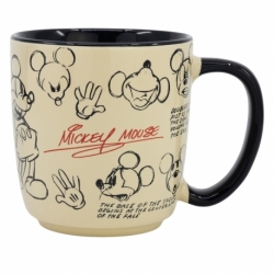 TAZA CERAMICA ELITE 380 ML EN CAJA REGALO MICKEY MOUSE VINTAGE