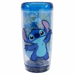 VASO PS DOBLE PARED ANTIVUELCO 625 ML STITCH OHANA