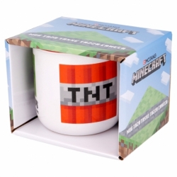 TAZA CERAMICA DESAYUNO 400 ML EN CAJA REGALO MINECRAFT