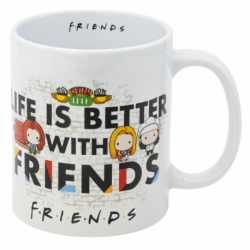 TAZA CERAMICA SB 325 ML EN CAJA FRIENDS CHIBI DNLS