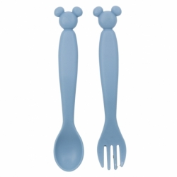 SET DE 2 CUBIERTOS PP FORMA MICKEY MOUSE