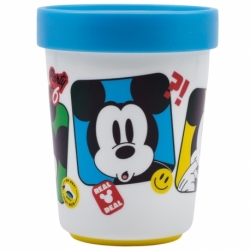 VASO ANTIDESLIZANTE PREMIUM BICOLOR 260 ML MICKEY MOUSE FUN-TASTIC