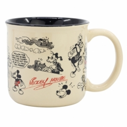 TAZA CERAMICA DESAYUNO 400 ML EN CAJA REGALO MICKEY MOUSE VINTAGE