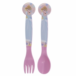 SET DE 2 CUBIERTOS PP DISNEY PRINCESS TRUE