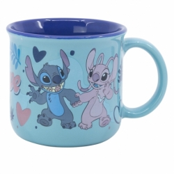 TAZA DE CERAMICA FULL DECO 355 ML EN CAJA REGALO STITCH