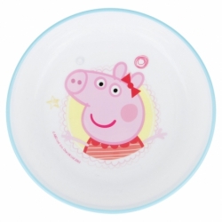 CUENCO ANTIDESLIZANTE PREMIUM BICOLOR PEPPA PIG CORE