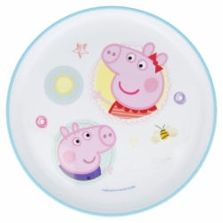 PLATO ANTIDESLIZANTE PREMIUM BICOLOR PEPPA PIG CORE