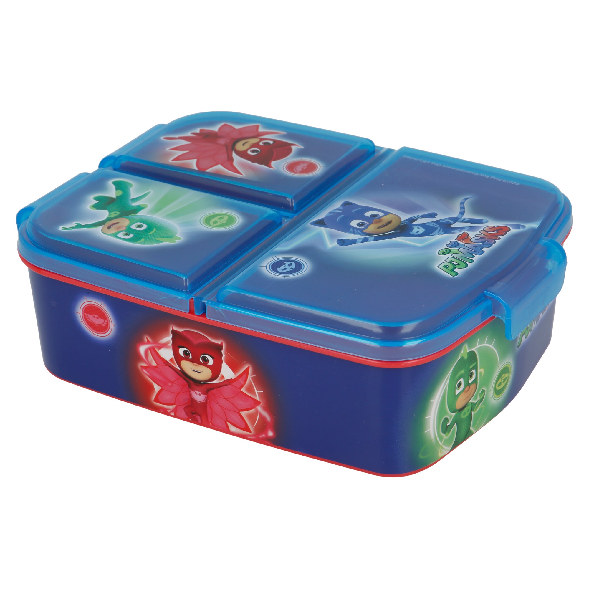 Pj Masks Tupper mit 3 Fächern für Kinder-Snackbehälter 