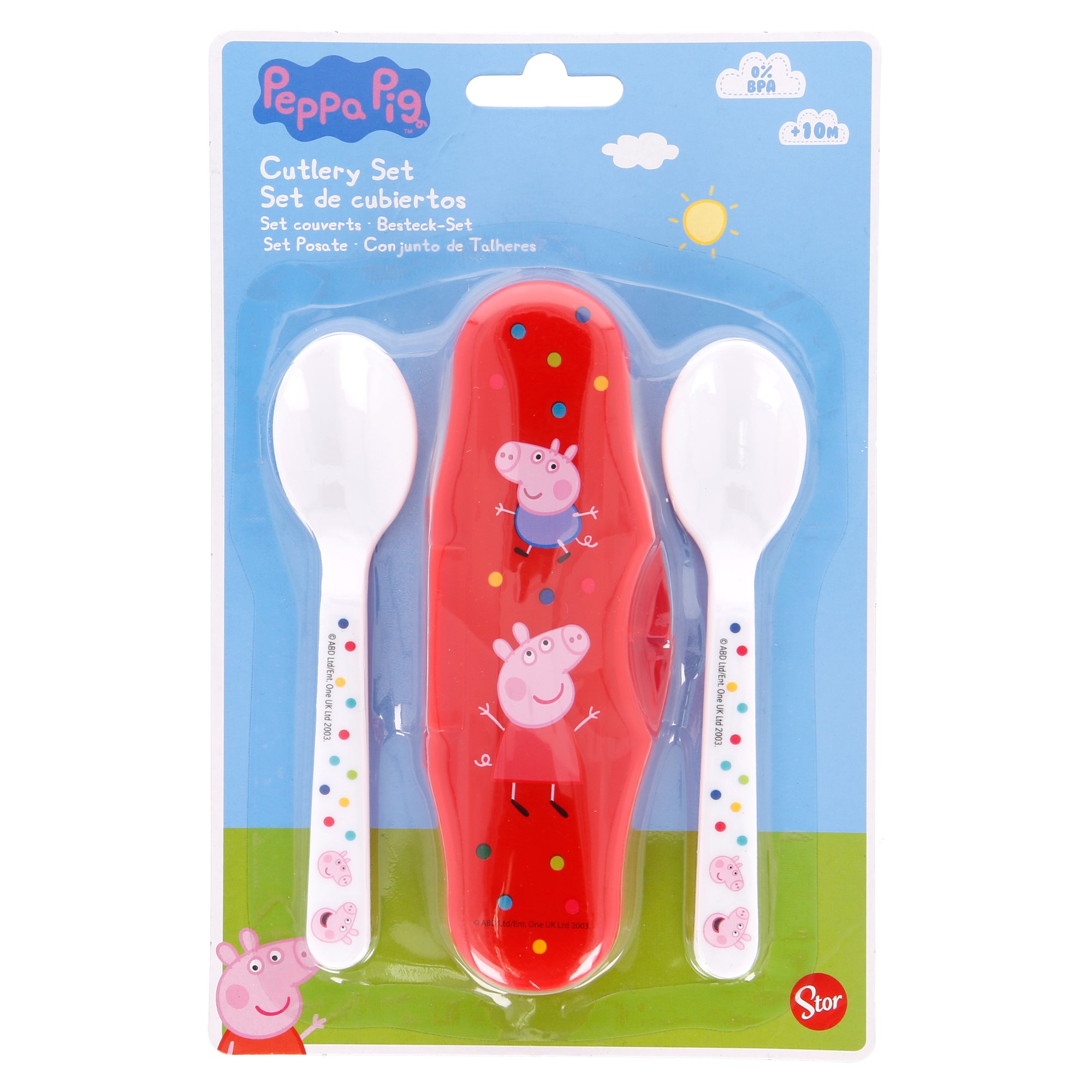 Set of 2 Spoons for Children from +6 Months Bpa Free | Peppa Pig Little One 